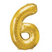 Anagram 34'' Shape Foil Number 6 - Gold (Anagram)