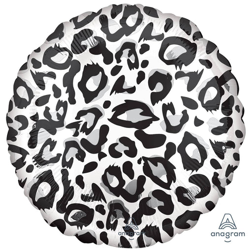 Anagram Foil Balloons Animalz Snow Leopard Print Standard 17"