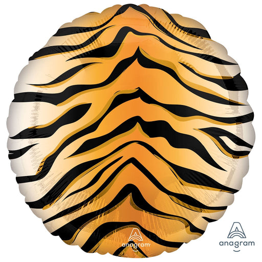 Anagram Foil Balloons Animalz Tiger Print Standard 17"