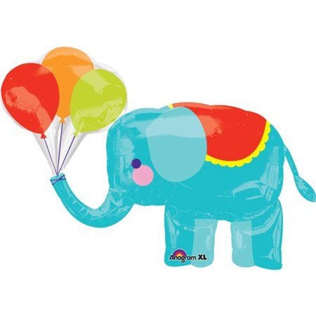 Anagram Foil Balloons Circus Elephant Supershape Foil Balloon