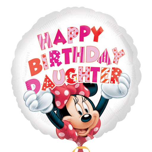 Anagram Foil Balloon Happy Birthday Daughter Minnie Mouse Foil Balloon