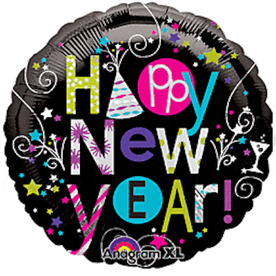 Anagram Foil Balloons Happy New Year 18" Foil Balloon