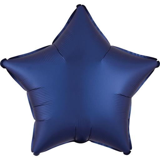 Anagram Foil Balloons Navy Star Satin Luxe Standard 19"