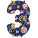 Anagram Foil Balloon Paw Patrol Number 3 Foil Balloon