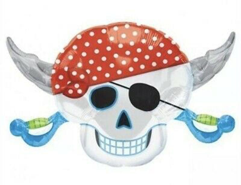 Anagram Foil Balloons Pirate Head 28" Foil Balloon