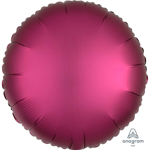 Anagram Foil Balloons Pomegranate Circle Satin Luxe Standard 17"