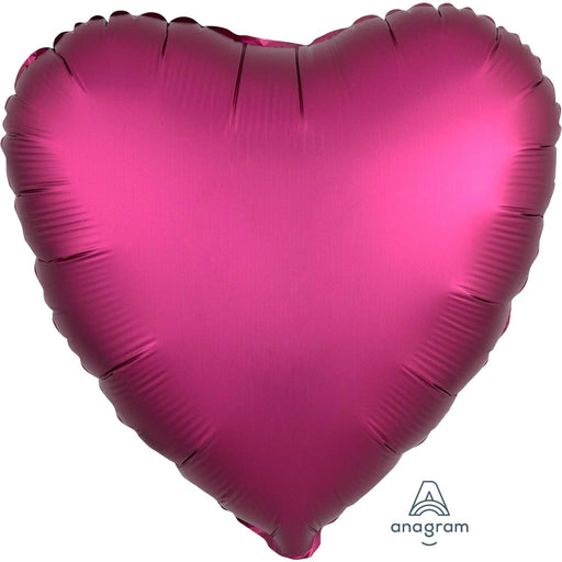 Anagram Foil Balloons Pomegranate Heart Satin Luxe Standard 17"