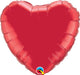 18 Inch Ruby Red Heart (Flat)
