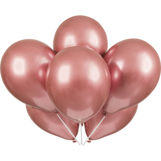 Rose Gold Platinum 11'' Latex Balloons, 6Ct