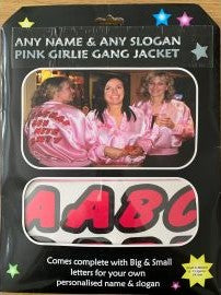Pink Personalised Girlie Gang Jacket