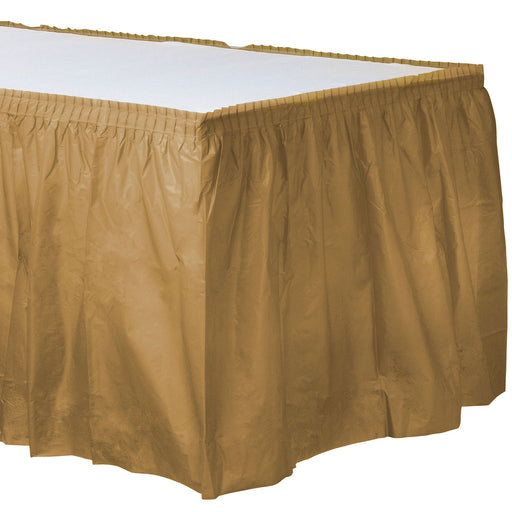 Table Skirts, 84'' X 29'', Gold