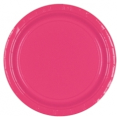 Bright Pink Paper Plate 17.7Cm 20pk