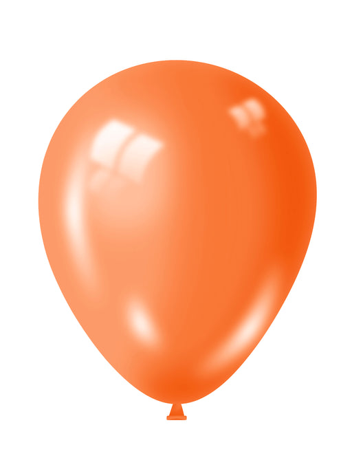 12" Orange Shiny Balloons 15pk