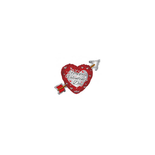 36'' Happy Valentines Day Heart Arrow With Swirls