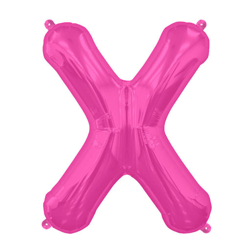 16'' Foil Letter X - Magenta Packaged Air Fill