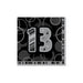 13 Glitz Black Napkin (16pk)