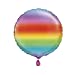 Gradient Rainbow Round Foil Balloon 18''