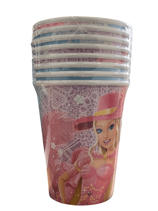 . Cups Barbie and the Three Musketeers Paper Cups 8pk