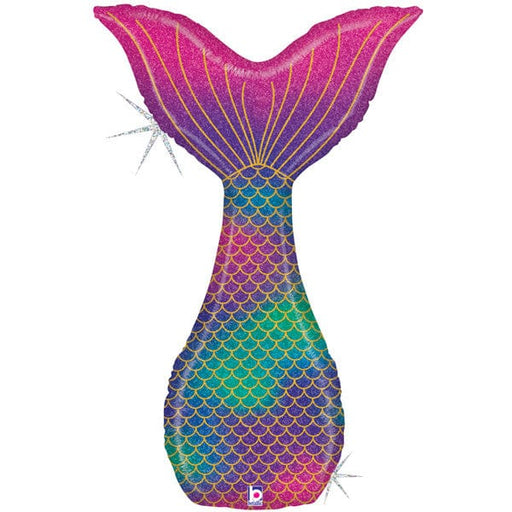 Betallic Foil Balloon 46" Glitter Mermaid Tail