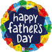 Betallic Foil Balloons Fathers Day Bursting Colors 18 Inch Foil Balloon