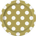 Gold Polka Dot Dessert Plates 8pk