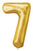 34'' Shape Foil Number 7 - Gold (Anagram)