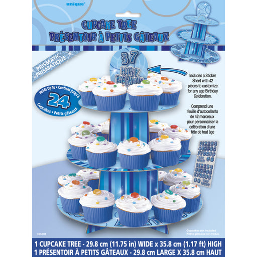 Glitz Blue Cupcake Stand 29.8Cm X 35.8Cm