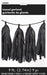 Tassel Garland - Black 9ft