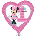 Minnie Mouse 1st Birthday Heart Balloon