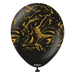 12" Black (Gold) Space Nebula (25pk)