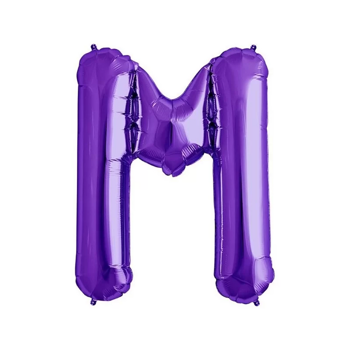 34'' Letter M - Purple