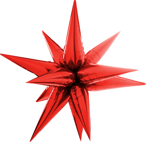 Boom Party Foil Balloon 26" Red Exploding Star