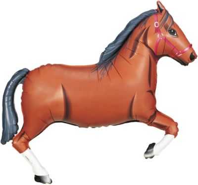 36'' Dark Brown Horse Foil Balloon