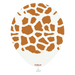 12" Safari Giraffe White (Caramel) - (25pk)