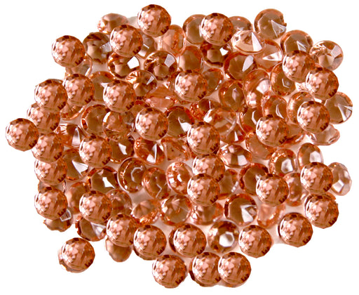 Rose Gold Tiny Crystal Diamantees 6Mm 28G