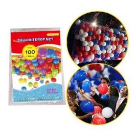 100 Balloon Drop Net (Holds 100 9'' Balloons)