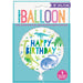 Blue & Green Dinosaur Round Foil Balloon 18''