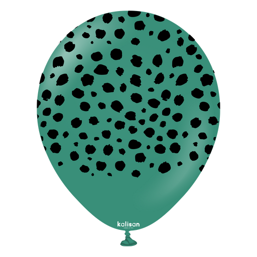 12" Sage Safari Cheetah Print Balloons (25pk)