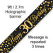 30th Birthday Black & Gold Fizz 9ft Banner