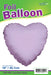 18'' Packaged Heart Lavender Foil Balloon