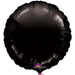 18 Inch Round Black Foil (Flat)