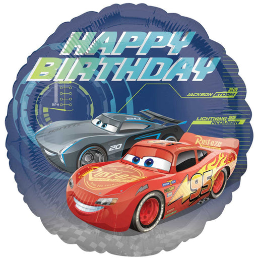 18'' Cars 3 Happy Birthday Foil Balloon