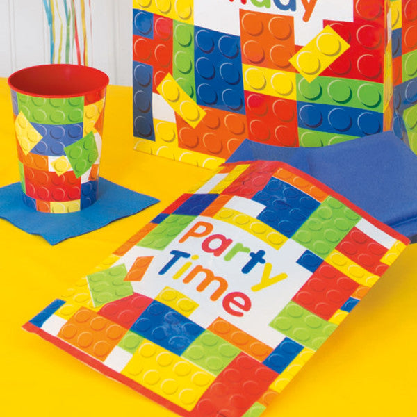 Building Blocks Birthday Loot Bags (8pk)