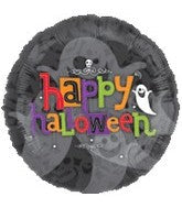 Happy Halloween Jumbo Balloon See Thru Front 32''