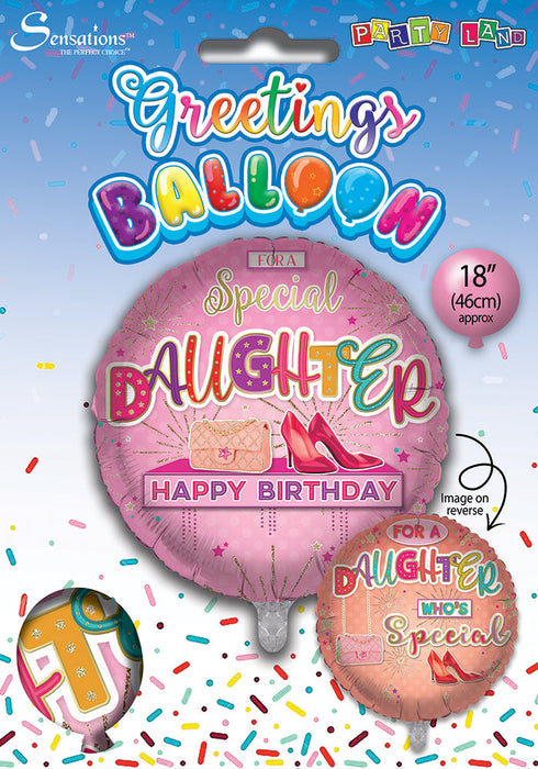 Special Daughter 18 Inch Foil Birthday Balloon