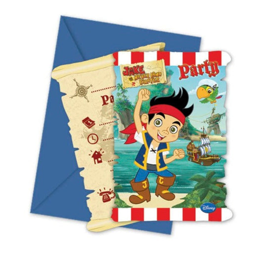 Jake and the Neverland Pirates Party Invitations 6pk