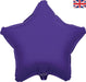 19'' Packaged Star Purple Foil Balloon
