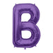 34'' Super Shape Foil Letter B - Purple