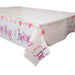 Pink Christening Table Cover 54X84 Inch