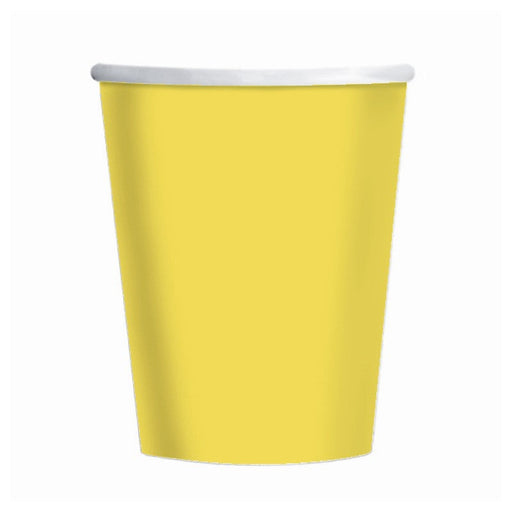 Yellow Paper Cup 266Ml 8pk